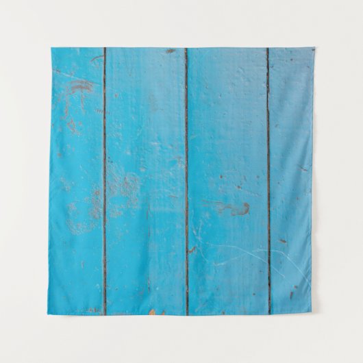 Licht blauw aquamarine vers  hout, stoffige bloem wandkleed (Voorkant (horizontaal))