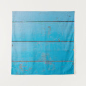 Licht blauw aquamarine vers  hout, stoffige bloem wandkleed (Voorkant)