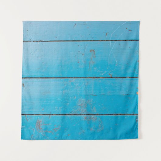 Licht blauw aquamarine vers  hout, stoffige bloem wandkleed (Voorkant)