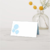 Licht blauw Baby shower Plaatskaartje (Voorkant)