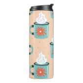 Licht Blauw Beker Naadloos Patroon. (Gedraaid links)