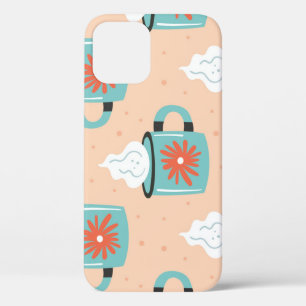 Licht Blauw Beker Naadloos Patroon. Case-Mate iPhone Case