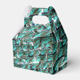 Licht blauw, belletjes bij het rooien of bakstenen bedankdoosjes