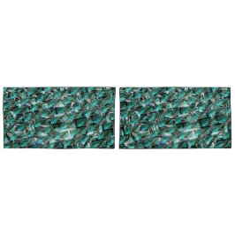 Licht blauw, belletjes bij het rooien of bakstenen kussensloop