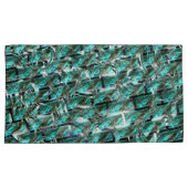 Licht blauw, belletjes bij het rooien of bakstenen kussensloop (Voorkant-Rechts)