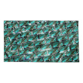 Licht blauw, belletjes bij het rooien of bakstenen kussensloop (Achterkant-Links)