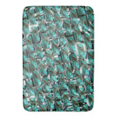 Licht blauw, belletjes op raster of baksteen effec badmat (Voorkant Verticaal)