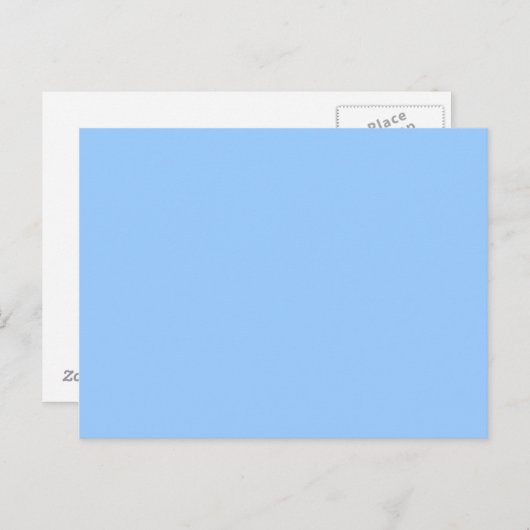 Licht blauw blanco briefkaart (Voorkant / Achterkant)