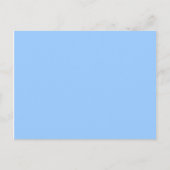 Licht blauw blanco briefkaart (Voorkant)