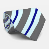 Licht blauw, blauw en grijs Stropdas (Opgerold)