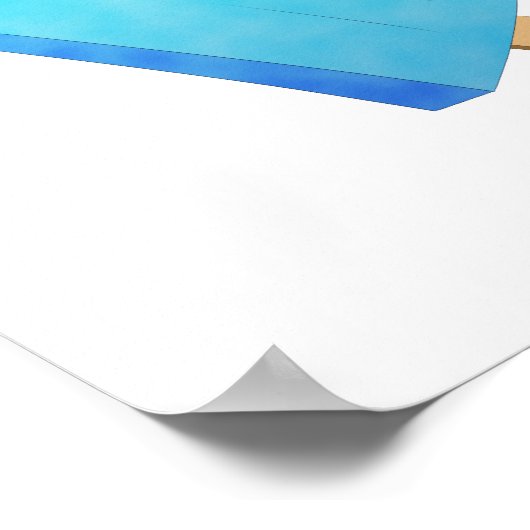 Licht Blauw, Blauw en Paarse IJs Poppen Poster (Hoek)