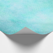 Licht blauw Blauwgroen Aqua-Waterverf papier kleur (Hoek)