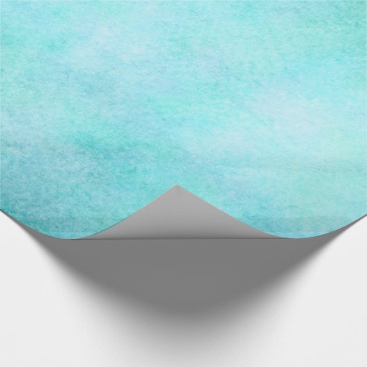 Licht blauw Blauwgroen Aqua-Waterverf papier kleur (Hoek)