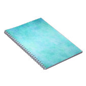 Licht blauw Blauwgroen Aqua-Waterverf papier kleur Notitieboek (Rechterzijde)
