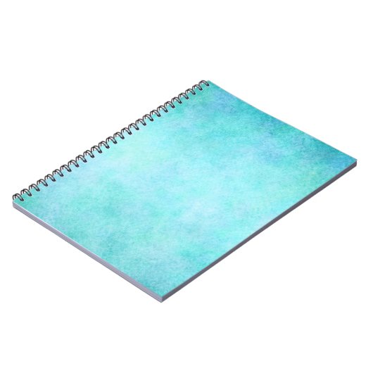 Licht blauw Blauwgroen Aqua-Waterverf papier kleur Notitieboek (Linkerzijde)