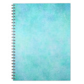 Licht blauw Blauwgroen Aqua-Waterverf papier kleur Notitieboek (Voorkant)
