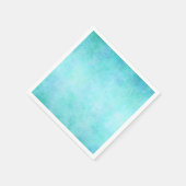 Licht blauw Blauwgroen Aqua-Waterverf papier kleur Servet (Hoek)