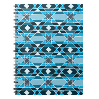 Licht blauw/blauwgroen Quilt Pattern-Notitieboek Notitieboek