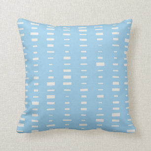 Licht blauw blok Stripe Pillow Kussen