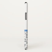 Licht blauw bord met Trendy Leopard-afdruk en -naa Case-Mate iPhone Case (Achterkant / rechts)