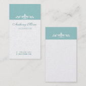 Licht blauw charmant Frans Fleur De Lis Motif Visitekaartje (Voorkant / Achterkant)