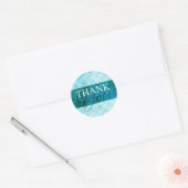 Licht blauw Dank u Envelope Label Stickers (Envelop)