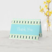 Licht Blauw Dank u Kaart (Gele Bloem)