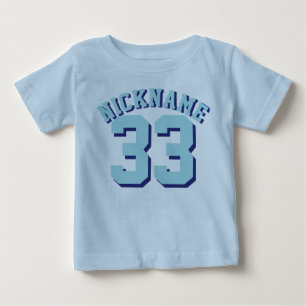 Licht blauw en Aqua Baby Sport Jersey