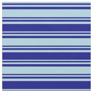 Licht blauw en blauw gekleurd patroon van strepen stof