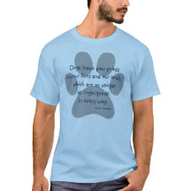 Licht blauw en grijs T-shirt Honden laten verf afd