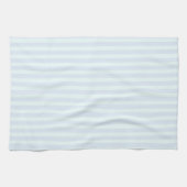Licht blauw en Mint Striped Keukenhanddoek (Horizontaal)