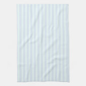 Licht blauw en Mint Striped Keukenhanddoek (Verticaal)