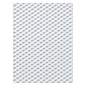 Licht blauw en wit Baby shower Tafelkleed (Voorkant)