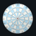 Licht blauw en wit dartbord<br><div class="desc">Light Blue and White Dart Board</div>