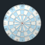 Licht blauw en wit dartbord<br><div class="desc">Light Blue and White Dart Board</div>