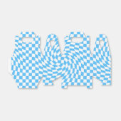 Licht blauw en wit Gecontroleerd Controlebord Patr Bedankdoosjes (Uitgevouwen)