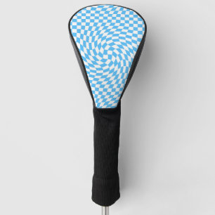 Licht blauw en wit Gecontroleerd Controlebord Patr Golfheadcover