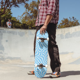 Licht blauw en wit Gecontroleerd Controlebord Patr Persoonlijk Skateboard
