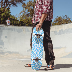 Licht blauw en wit Gecontroleerd Controlebord Patr Persoonlijk Skateboard