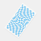 Licht blauw en wit Gecontroleerd Controlebord Patr Servet (Hoek)