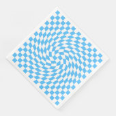 Licht blauw en wit Gecontroleerd Controlebord Patr Servet (Hoek)