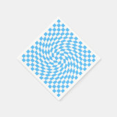 Licht blauw en wit Gecontroleerd Controlebord Patr Servet (Hoek)