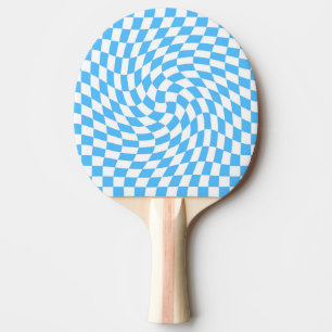 Licht blauw en wit Gecontroleerd Controlebord Patr Tafeltennisbatje