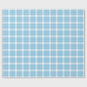 Licht blauw en wit geplakt omslagpapier cadeaupapier (Vlak)