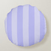 Licht blauw en wit gestreept monogrammen rond kussen (Achterkant)