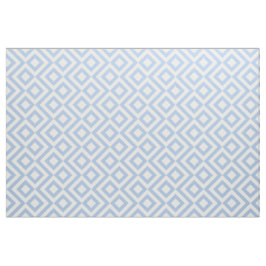 Licht blauw en wit metrisch patroon stof