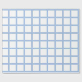 Licht blauw en wit vierkant verpakt papier (Vlak)