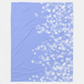 Licht blauw en witte rode lampjes fleece deken (Voorkant)