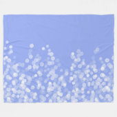 Licht blauw en witte rode lampjes fleece deken (Voorkant (Horizontaal))
