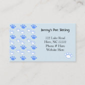 Licht blauw en witte Visitekaartjes (Voorkant)